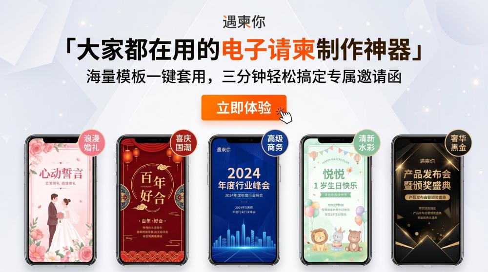 宝宝百日宴邀请函没新意？照片嵌入玩法解锁高级感